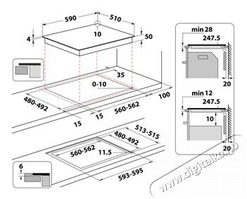 Whirlpool WTX6019DCF FŐZŐLAP BE&Eacute;P&Iacute;THETŐ INDUKCI&Oacute;S Konyhai term&eacute;kek - S&uuml;tő-főzőlap, tűzhely (be&eacute;p&iacute;thető) - Indukci&oacute;s főzőlap (be&eacute;p&iacute;thető) - 505372