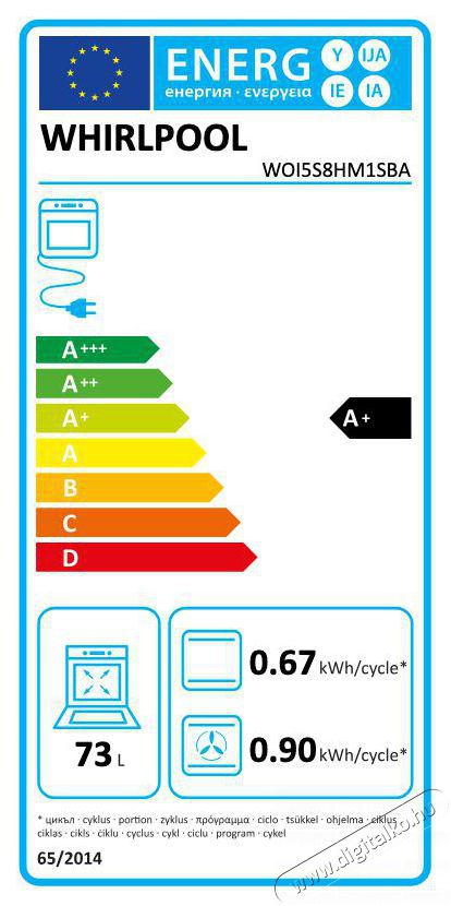 Whirlpool WOI5S8HM1SBA Konyhai term&eacute;kek - S&uuml;tő-főzőlap, tűzhely (be&eacute;p&iacute;thető) - S&uuml;tő (be&eacute;p&iacute;thető) - 503302