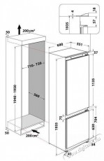 Whirlpool WH SP70 T122 Konyhai term&eacute;kek - Hűtő, fagyaszt&oacute; (be&eacute;p&iacute;thető) - Alulfagyaszt&oacute;s kombin&aacute;lt hűtő - 509364