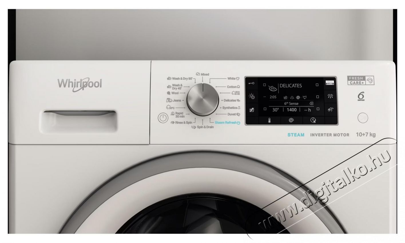 Whirlpool FreshCare+ FFWDD1076258SVEE Mos&oacute;-sz&aacute;r&iacute;t&oacute;g&eacute;p H&aacute;ztart&aacute;s / Otthon / K&uuml;lt&eacute;r - Mos&oacute;g&eacute;p / sz&aacute;r&iacute;t&oacute;g&eacute;p - Mos&oacute;-sz&aacute;r&iacute;t&oacute;g&eacute;p - 537539