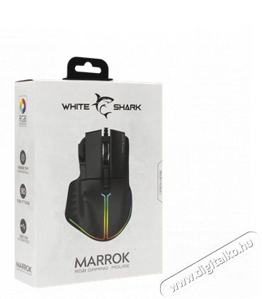 WHITESHARK GM-9006B MARROK gamer eg&eacute;r, fekete, 12000 dpi Iroda &eacute;s sz&aacute;m&iacute;t&aacute;stechnika - Eg&eacute;r - Vezet&eacute;kes eg&eacute;r - 483672