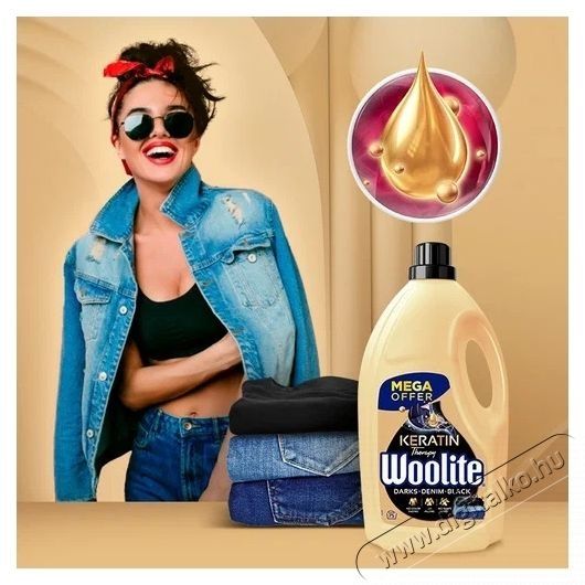 WOOLITE Dark With Keratin 2x4,5l (150 mos&aacute;s) Sz&eacute;ps&eacute;g&aacute;pol&aacute;s / Eg&eacute;szs&eacute;g - Egy&eacute;b sz&eacute;ps&eacute;g / eg&eacute;szs&eacute;g term&eacute;k - 538057
