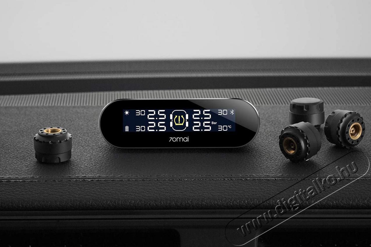 Xiaomi 70MAI TPMS LITE MIDRIVE 0 ker&eacute;knyom&aacute;s ellen&ouml;rző rendszer Aut&oacute;hifi / Aut&oacute; felszerel&eacute;s - Aut&oacute;s / aut&oacute;hifi kieg&eacute;sz&iacute;tő - Kompresszor - 367154