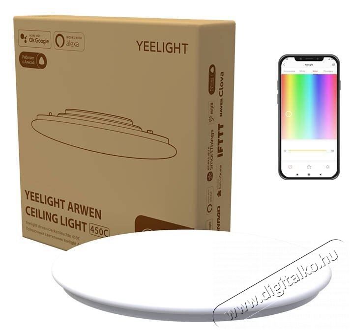 Xiaomi Yeelight Arwen Ceiling Light 450C mennyezeti l&aacute;mpa (YLXD013-B) H&aacute;ztart&aacute;s / Otthon / K&uuml;lt&eacute;r - Vil&aacute;g&iacute;t&aacute;s / elektromoss&aacute;g - Fali / mennyezeti l&aacute;mpa - 380682
