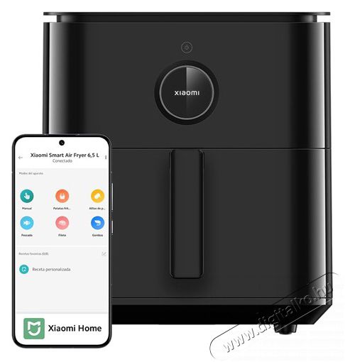 Xiaomi Smart Air Fryer fekete 6,5 L forr&oacute;levegős s&uuml;tő Konyhai term&eacute;kek - Konyhai kisg&eacute;p (s&uuml;t&eacute;s / főz&eacute;s / hűt&eacute;s / &eacute;telk&eacute;sz&iacute;t&eacute;s) - L&eacute;gkever&eacute;ses főzőg&eacute;p / elektromos kukta / multifunkci&oacute;s s&uuml;tő - 497825