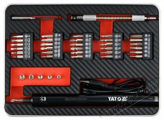 YATO Prec&iacute;zi&oacute;s akkus csavarh&uacute;z&oacute; 3,6 V SZETT 39 db H&aacute;ztart&aacute;s / Otthon / K&uuml;lt&eacute;r - Szersz&aacute;m - Akkumul&aacute;toros csavarh&uacute;z&oacute; - 519280