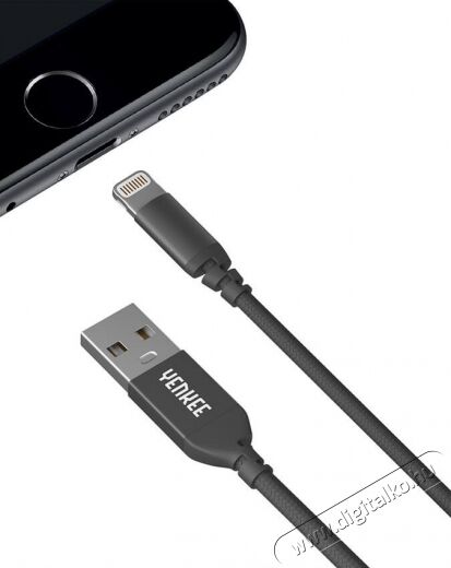 Yenkee YCU 611 BK Lightning adat- &eacute;s t&ouml;ltők&aacute;bel - fekete Mobil / Kommunik&aacute;ci&oacute; / Smart - Mobiltelefon kieg&eacute;sz&iacute;tő / tok - K&aacute;bel / &aacute;talak&iacute;t&oacute; - 341277