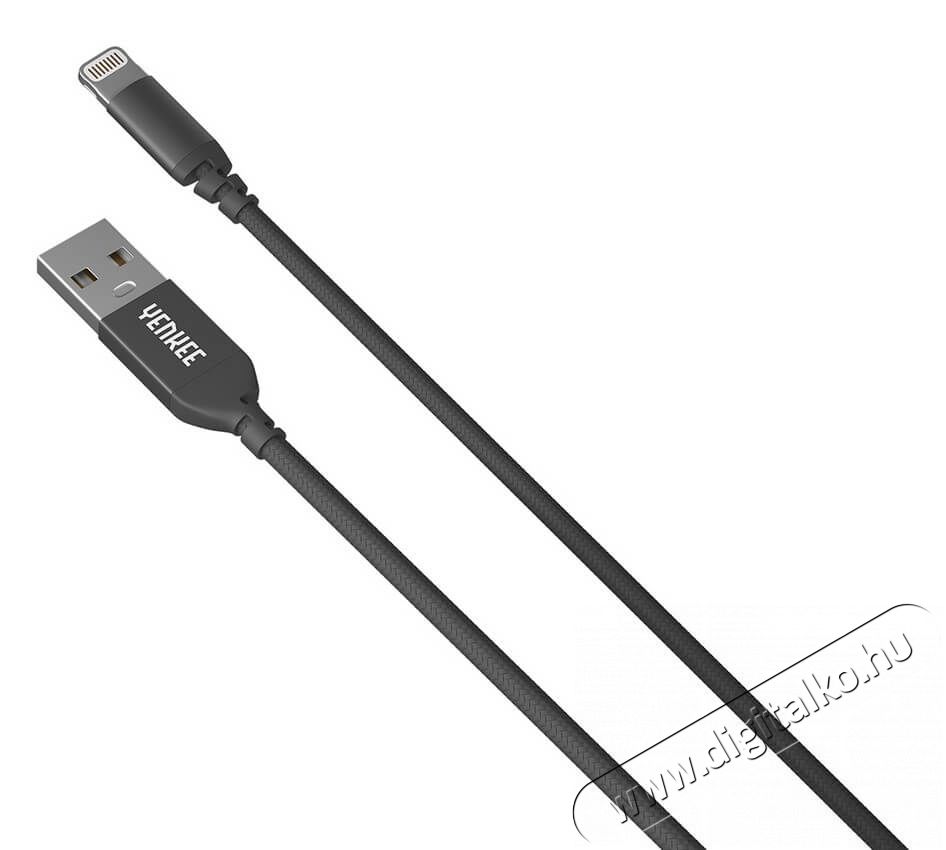 Yenkee YCU 611 BK Lightning adat- &eacute;s t&ouml;ltők&aacute;bel - fekete Mobil / Kommunik&aacute;ci&oacute; / Smart - Mobiltelefon kieg&eacute;sz&iacute;tő / tok - K&aacute;bel / &aacute;talak&iacute;t&oacute; - 341277