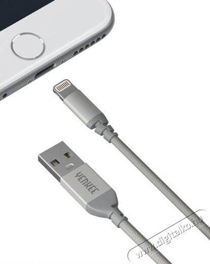 Yenkee YCU 611 SR Lightning adat- &eacute;s t&ouml;ltők&aacute;bel - ez&uuml;st Mobil / Kommunik&aacute;ci&oacute; / Smart - Mobiltelefon kieg&eacute;sz&iacute;tő / tok - K&aacute;bel / &aacute;talak&iacute;t&oacute; - 341281