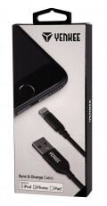 Yenkee YCU 612 BK Lightning adat- &eacute;s t&ouml;ltők&aacute;bel - fekete Mobil / Kommunik&aacute;ci&oacute; / Smart - Mobiltelefon kieg&eacute;sz&iacute;tő / tok - K&aacute;bel / &aacute;talak&iacute;t&oacute; - 349401