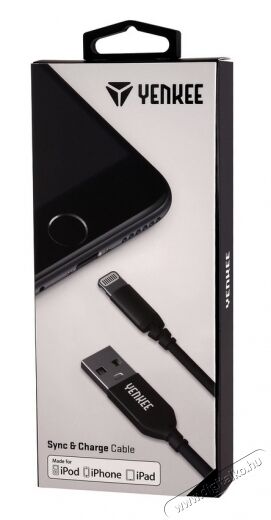 Yenkee YCU 612 BK Lightning adat- &eacute;s t&ouml;ltők&aacute;bel - fekete Mobil / Kommunik&aacute;ci&oacute; / Smart - Mobiltelefon kieg&eacute;sz&iacute;tő / tok - K&aacute;bel / &aacute;talak&iacute;t&oacute; - 349401