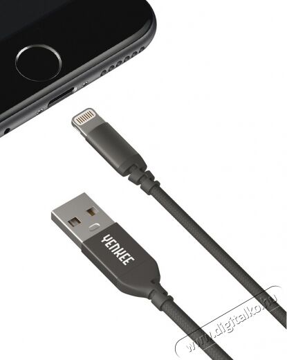 Yenkee YCU 612 BK Lightning adat- &eacute;s t&ouml;ltők&aacute;bel - fekete Mobil / Kommunik&aacute;ci&oacute; / Smart - Mobiltelefon kieg&eacute;sz&iacute;tő / tok - K&aacute;bel / &aacute;talak&iacute;t&oacute; - 349401