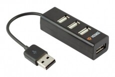 Yenkee YHB 4001BK USB HUB - fekete Iroda &eacute;s sz&aacute;m&iacute;t&aacute;stechnika - Notebook kieg&eacute;sz&iacute;tő - USB hub / eloszt&oacute; - 275062
