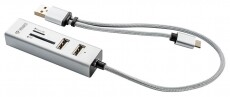Yenkee YHC 103SR USB-C OTG HUB+k&aacute;rtyaolvas&oacute; - Mem&oacute;ria k&aacute;rtya / Pendrive - K&aacute;rtya olvas&oacute; - 352075