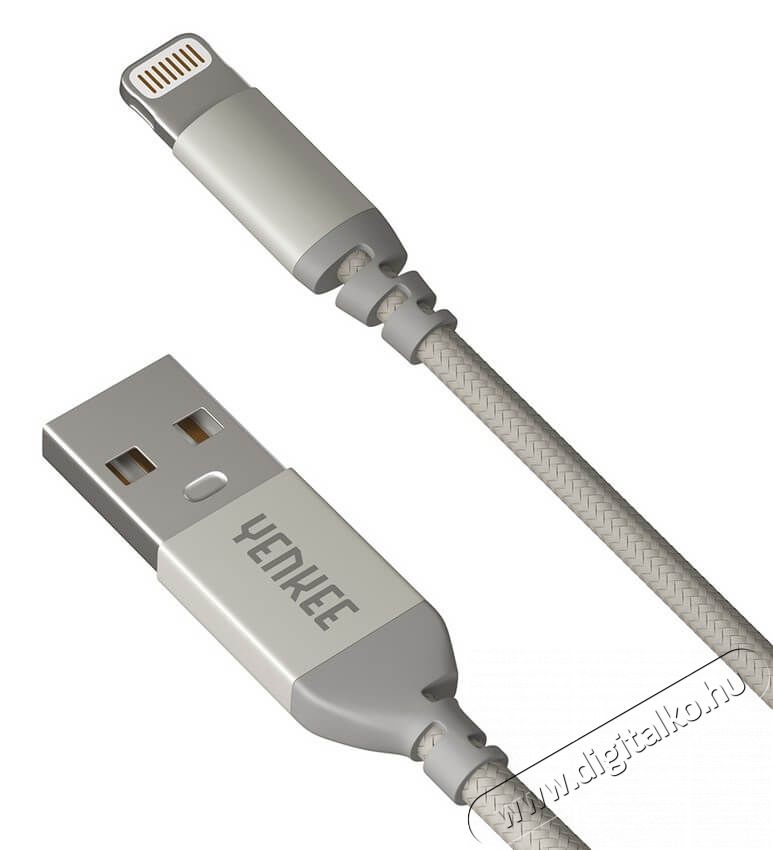 Yenkee YCU 611 SR Lightning adat- &eacute;s t&ouml;ltők&aacute;bel - ez&uuml;st Mobil / Kommunik&aacute;ci&oacute; / Smart - Mobiltelefon kieg&eacute;sz&iacute;tő / tok - K&aacute;bel / &aacute;talak&iacute;t&oacute; - 341281