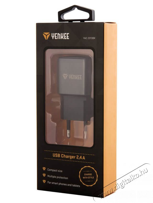 Yenkee YAC 2013 BK h&aacute;l&oacute;zati USB t&ouml;ltő - fekete Mobil / Kommunik&aacute;ci&oacute; / Smart - Mobiltelefon kieg&eacute;sz&iacute;tő / tok - H&aacute;l&oacute;zati-, aut&oacute;s t&ouml;ltő - 349390