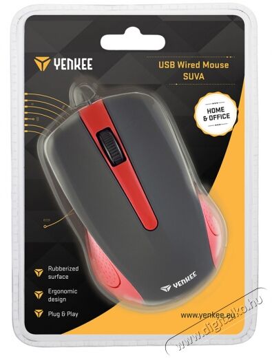 Yenkee YMS 1015 RD Suva optikai eg&eacute;r - fekete/piros Iroda &eacute;s sz&aacute;m&iacute;t&aacute;stechnika - Eg&eacute;r - Vezet&eacute;kes eg&eacute;r - 294207