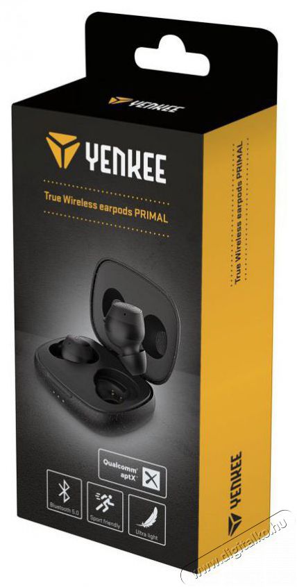 Yenkee YHP 04BT BK PRIMAL TWS headset Audio-Video / Hifi / Multim&eacute;dia - F&uuml;l &eacute;s Fejhallgat&oacute;k - F&uuml;lhallgat&oacute; mikrofonnal / headset - 376929
