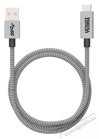 Yenkee YCU 311 GY USB-A - USB-C adatk&aacute;bel Mobil / Kommunik&aacute;ci&oacute; / Smart - Mobiltelefon kieg&eacute;sz&iacute;tő / tok - K&aacute;bel / &aacute;talak&iacute;t&oacute; - 379383
