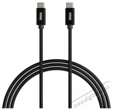Yenkee YCU C102 BK k&aacute;bel USB C-C 2.0/ 2m Tv kieg&eacute;sz&iacute;tők - K&aacute;bel / csatlakoz&oacute; - USB k&aacute;bel - 400823