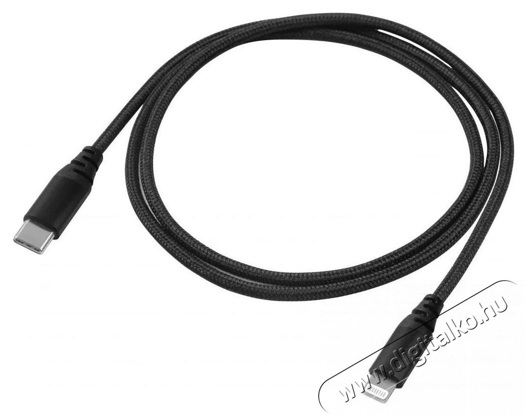 Yenkee YCU 631 MFi BK USB C/lightning 1m Mobil / Kommunik&aacute;ci&oacute; / Smart - Mobiltelefon kieg&eacute;sz&iacute;tő / tok - K&aacute;bel / &aacute;talak&iacute;t&oacute; - 400815