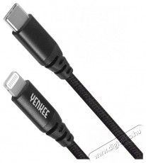 Yenkee YCU 631 MFi BK USB C/lightning 1m Mobil / Kommunik&aacute;ci&oacute; / Smart - Mobiltelefon kieg&eacute;sz&iacute;tő / tok - K&aacute;bel / &aacute;talak&iacute;t&oacute; - 400815