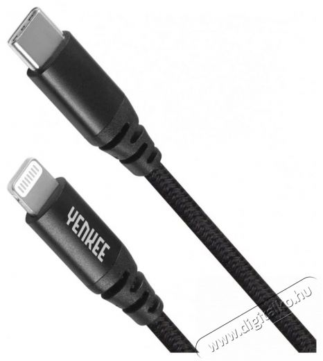 Yenkee YCU 631 MFi BK USB C/lightning 1m Mobil / Kommunik&aacute;ci&oacute; / Smart - Mobiltelefon kieg&eacute;sz&iacute;tő / tok - K&aacute;bel / &aacute;talak&iacute;t&oacute; - 400815