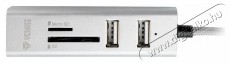 Yenkee YHC 101SR USB COMBO HUB+reader&nbsp;&nbsp; Fot&oacute;-Vide&oacute; kieg&eacute;sz&iacute;tők - K&aacute;bel - USB k&aacute;bel - 400828
