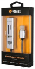 Yenkee YHC 101SR USB COMBO HUB+reader&nbsp;&nbsp; Fot&oacute;-Vide&oacute; kieg&eacute;sz&iacute;tők - K&aacute;bel - USB k&aacute;bel - 400828