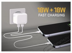 Yenkee YAC 2133 Dual USB C charger 36W Mobil / Kommunik&aacute;ci&oacute; / Smart - Mobiltelefon kieg&eacute;sz&iacute;tő / tok - H&aacute;l&oacute;zati-, aut&oacute;s t&ouml;ltő - 451722