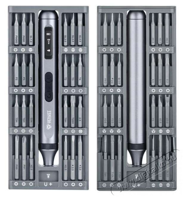 Yenkee YPT 01 El. screwdriver with bits H&aacute;ztart&aacute;s / Otthon / K&uuml;lt&eacute;r - Szersz&aacute;m - Csavarh&uacute;z&oacute; / kulcs / f&uacute;r&oacute; / szersz&aacute;m k&eacute;szlet - 494106