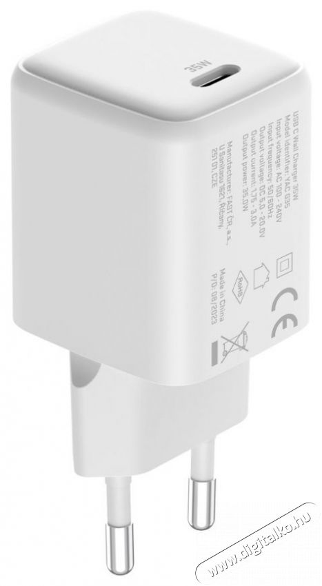 Yenkee YAC G35 VOLT Charger USB C 35W Mobil / Kommunik&aacute;ci&oacute; / Smart - Mobiltelefon kieg&eacute;sz&iacute;tő / tok - H&aacute;l&oacute;zati-, aut&oacute;s t&ouml;ltő - 495008