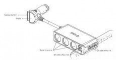Yenkee YAC 470 car charger adapter Aut&oacute;hifi / Aut&oacute; felszerel&eacute;s - Aut&oacute;s t&ouml;ltő / szivargy&uacute;jt&oacute; adapter - 491123