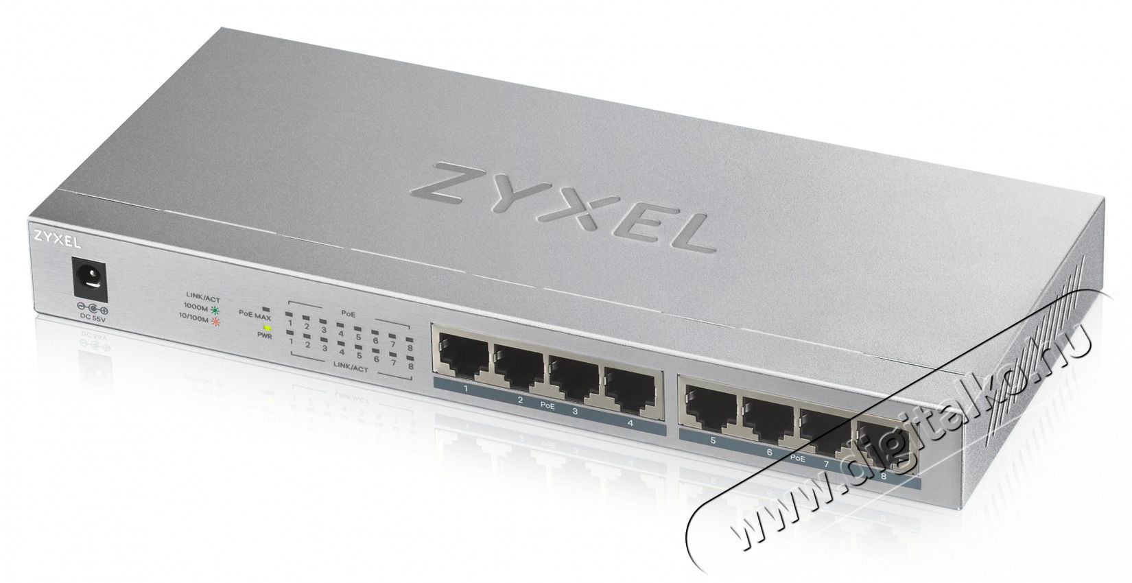Zyxel GS1008-HP 8port Gigabit LAN Nem menedzselhető PoE+ Switch Iroda &eacute;s sz&aacute;m&iacute;t&aacute;stechnika - H&aacute;l&oacute;zat - Switch - 392889