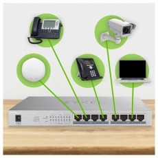 Zyxel GS1008-HP 8port Gigabit LAN Nem menedzselhető PoE+ Switch Iroda &eacute;s sz&aacute;m&iacute;t&aacute;stechnika - H&aacute;l&oacute;zat - Switch - 392889