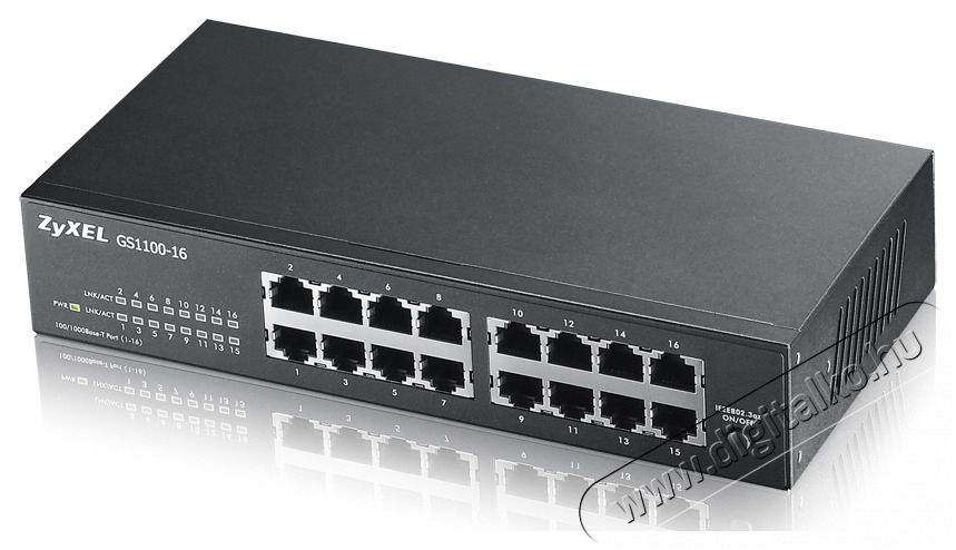 Zyxel GS1100-16 v3 16port 10/100/1000Mbps LAN Switch Iroda &eacute;s sz&aacute;m&iacute;t&aacute;stechnika - H&aacute;l&oacute;zat - Switch - 392884