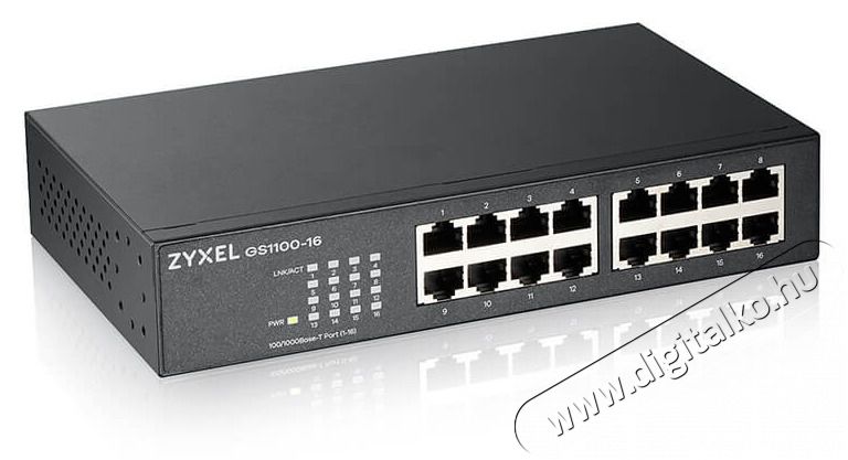Zyxel GS1100-16 v3 16port 10/100/1000Mbps LAN Switch Iroda &eacute;s sz&aacute;m&iacute;t&aacute;stechnika - H&aacute;l&oacute;zat - Switch - 392884