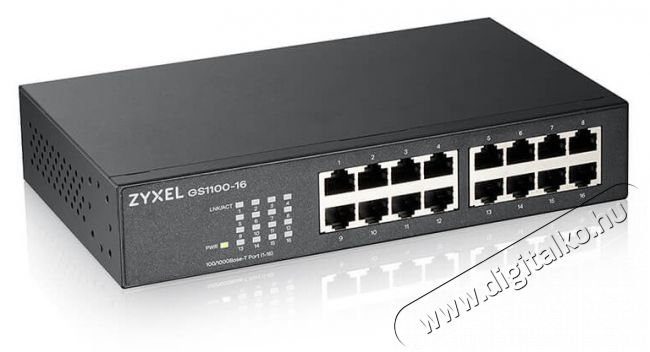 Zyxel GS1100-16 v3 16port 10/100/1000Mbps LAN Switch Iroda &eacute;s sz&aacute;m&iacute;t&aacute;stechnika - H&aacute;l&oacute;zat - Switch - 392884