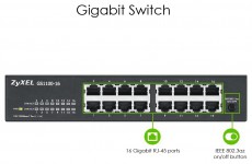 Zyxel GS1100-16 v3 16port 10/100/1000Mbps LAN Switch Iroda &eacute;s sz&aacute;m&iacute;t&aacute;stechnika - H&aacute;l&oacute;zat - Switch - 392884