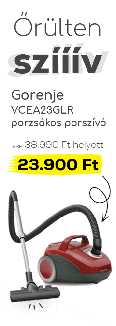 Gorenje VCEA23GLR porzsákos porszívó - bordó